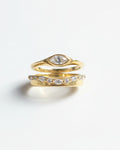 Crown and Eye Puzzle Stack (Gold)