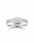Crown and Eye Puzzle Stack (Silver)