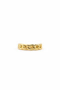 14k Solid Gold Cuban Link Ring