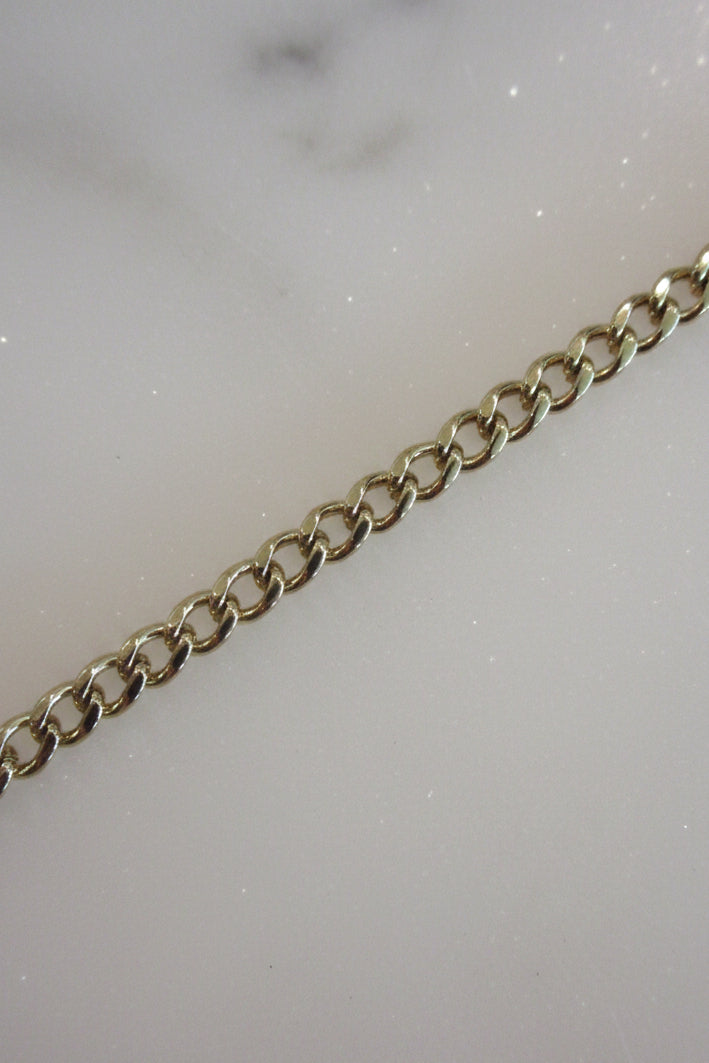 Classic Thin Cuban Chain Bracelet