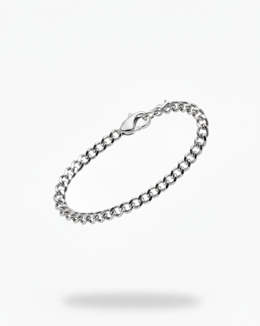 Classic Thin Cuban Chain Bracelet