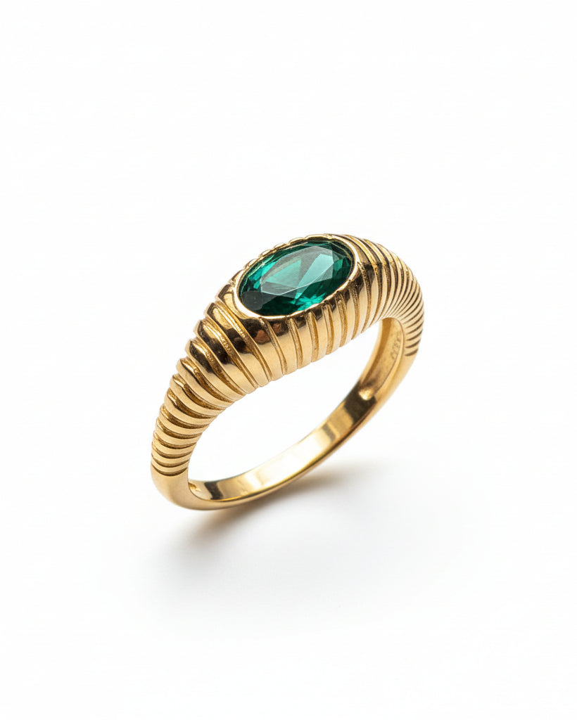Carved Oval Bling