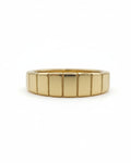 14K Solid Gold Block Ring