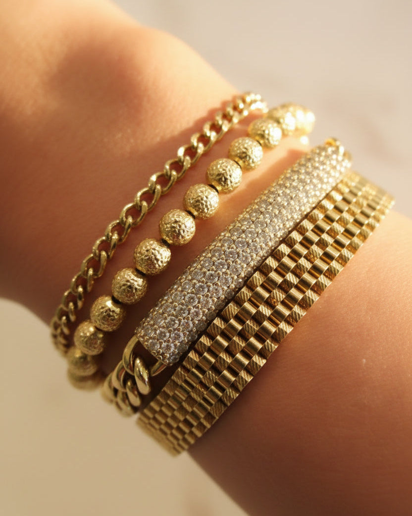 Classic Thin Cuban Chain Bracelet