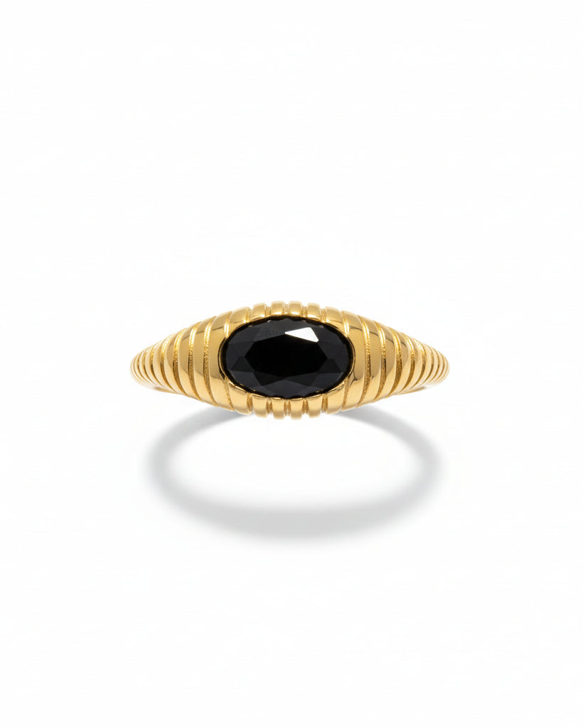 Carved Oval Bling