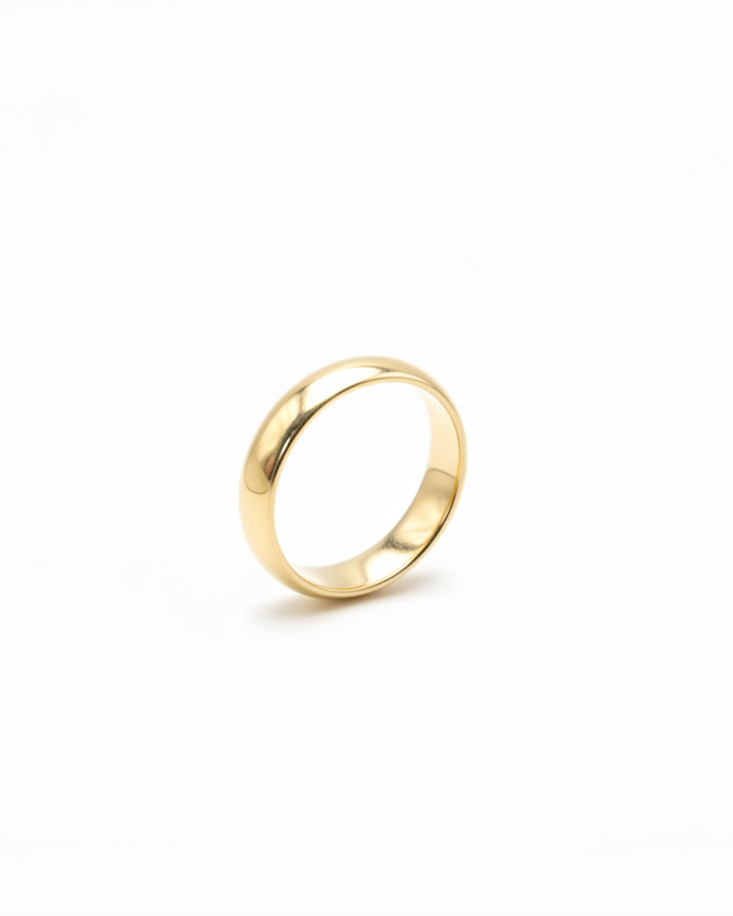 14k Solid Gold 4mm Band