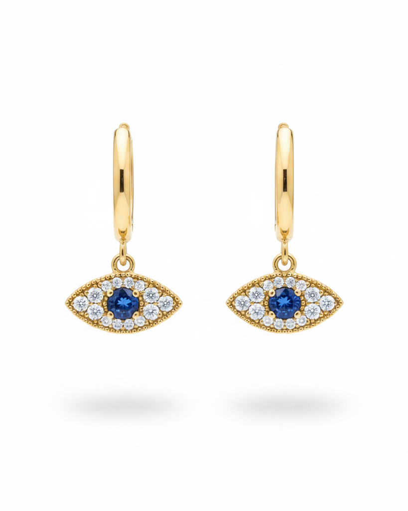 Evil Eye Hoops