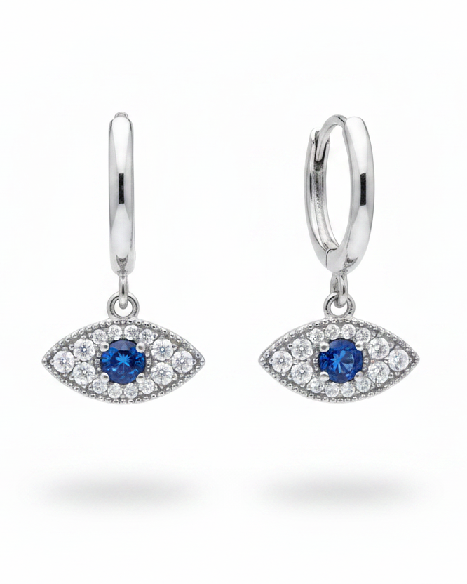 Evil Eye Hoops