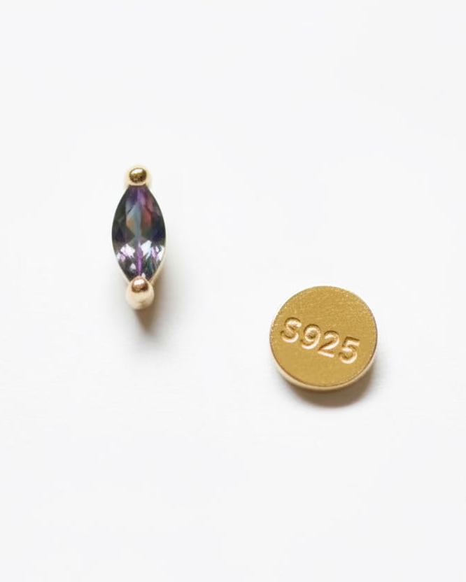 Mystic Topaz Screwback