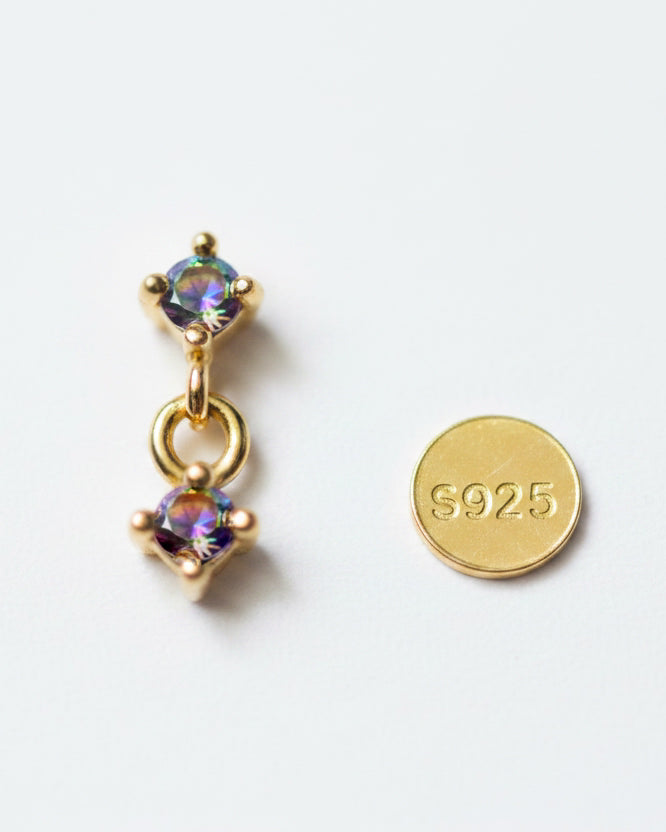 Mystic Topaz Screwback