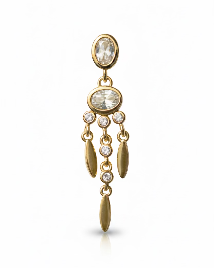 Dream Catcher Dangle Flatback Earrings