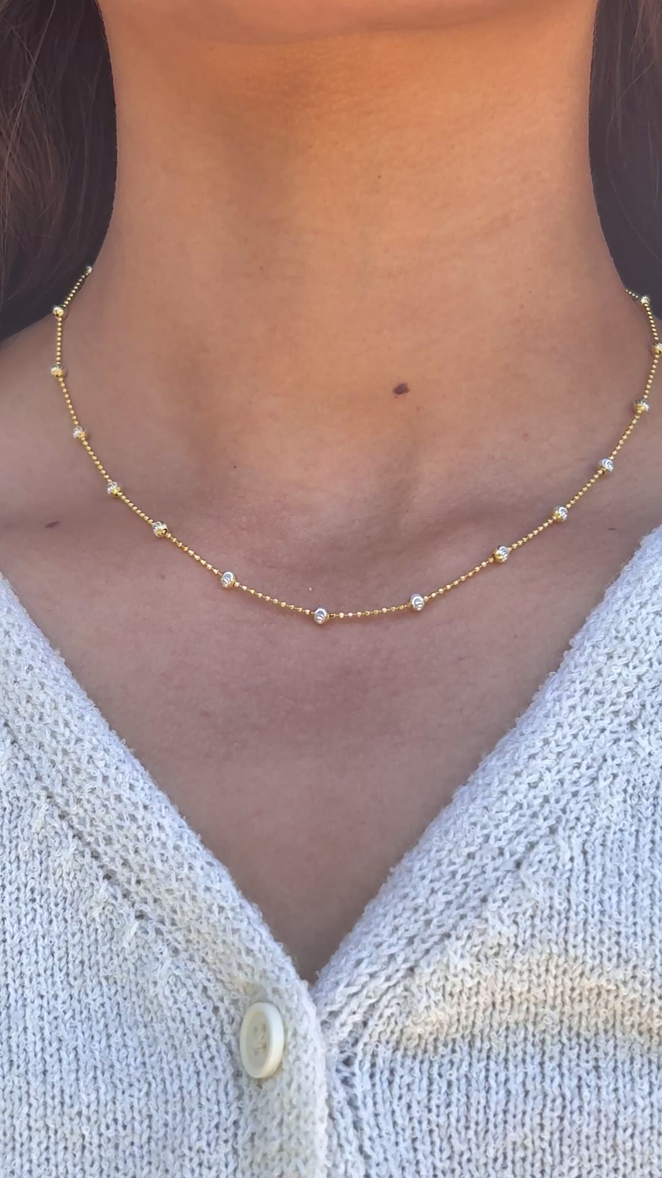 Dual Tone Beaded